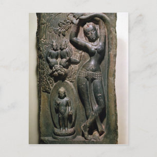 Königin Maya, die den künftigen Buddha zur Welt br Postkarte