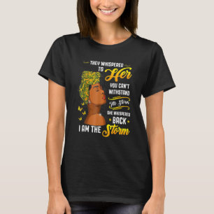 Königin Melanin I Bin The Storm Black History Mont T-Shirt