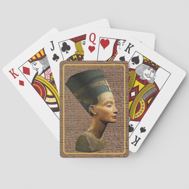 Königin Nefertiti Alte Königliche Spielkarten (Rückseite)