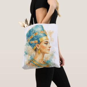 Königin Nefertiti Aquarell Altägyptische Kunst