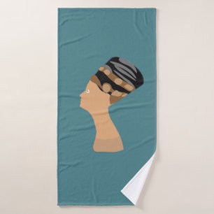 Königin Nefertiti Badehandtuch