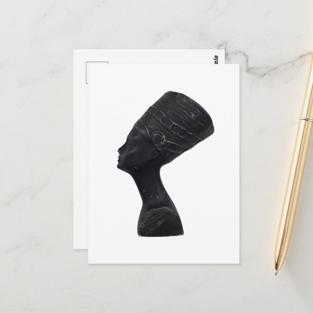 Königin Nefertiti Postkarte (Vorderseite/Rückseite Beispiel)