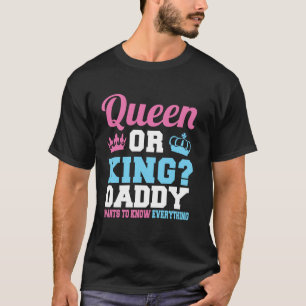 Königin oder König Papa will alles wissen pink T-Shirt