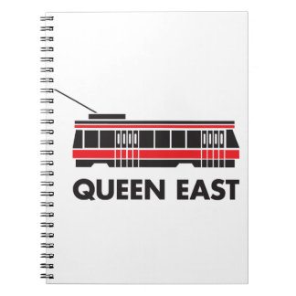 Königin-Osten (Toronto) und Streetcar Notizblock