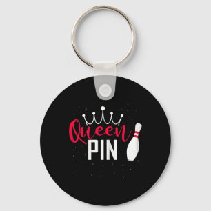 Königin Pin Hemd Bowler Bowling Liga Für Bowling Schlüsselanhänger