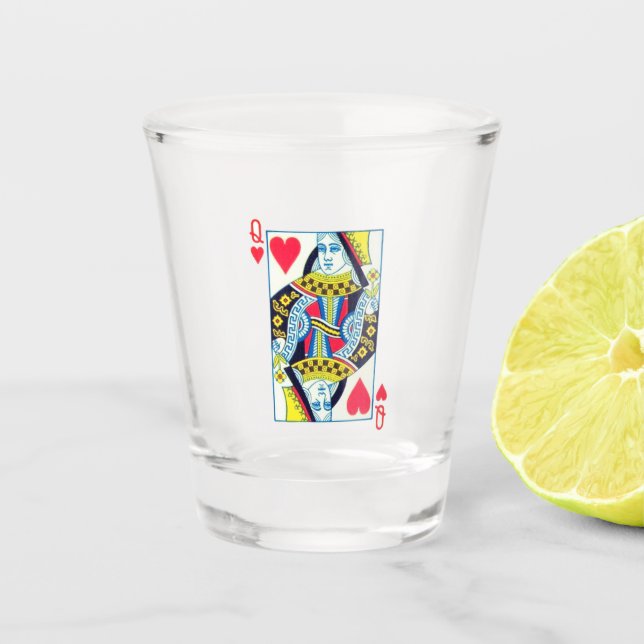 KÖNIGIN SCHNAPSGLAS (Vorderseite)