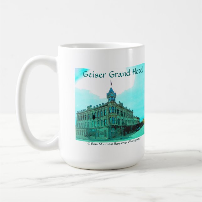 Königin-Stadt der Bergwerk-Foto-Geschenk-Tasse Tasse (Links)