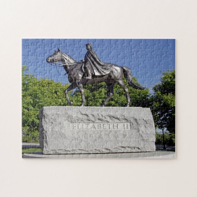 Königin Statue Ottawa. Puzzle (Horizontal)