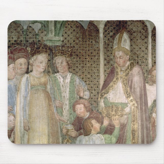 Königin Theodolinda und Papst Gregory das große Mousepad (Vorne)