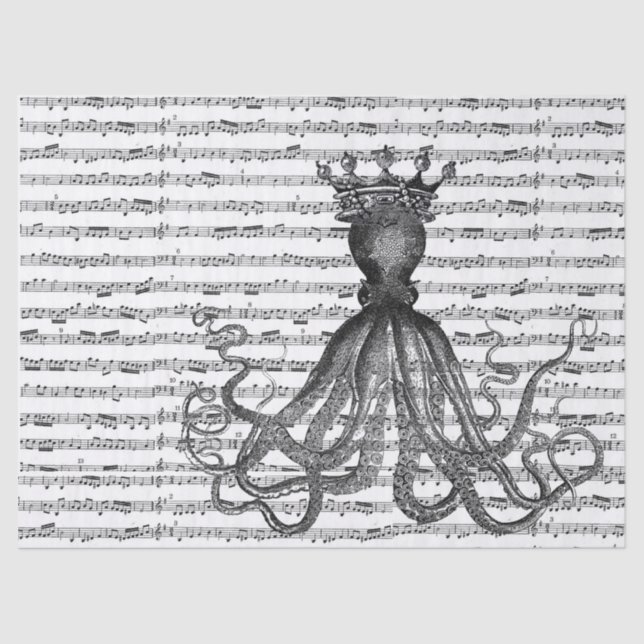 Königin-Tintenfisch!! Seidenpapier (Vorderseite)