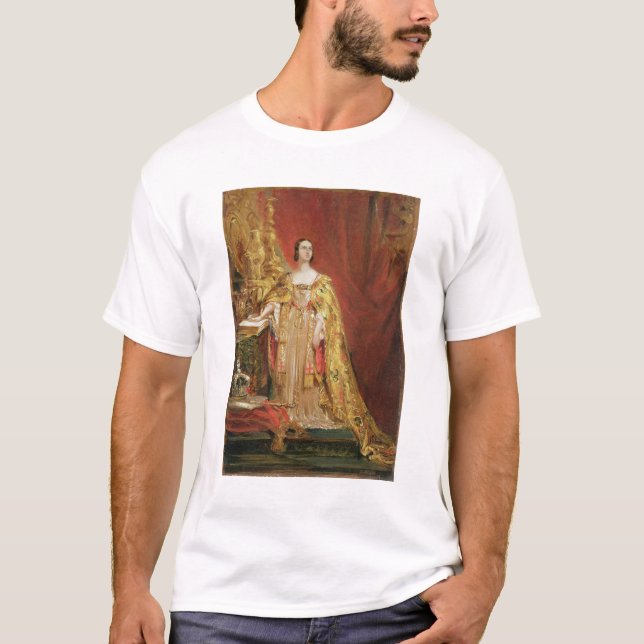 Königin Victoria (1819-1901) die Krönung O nehmend T-Shirt (Vorderseite)