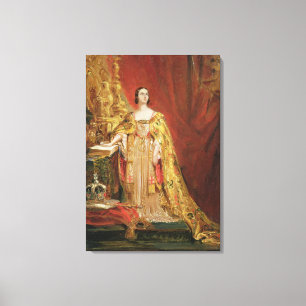 Königin Victoria (1819-1901) Einnahme der Krönung  Leinwanddruck