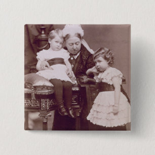 Königin Victoria (1819-1901) mit ihren Button