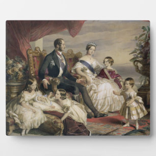 Königin Victoria (1819-1901) und Prinz Albert (181 Fotoplatte