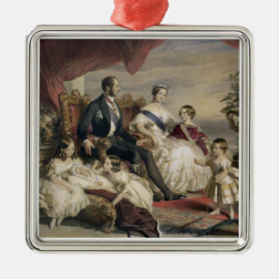 Königin Victoria (1819-1901) und Prinz Albert Silbernes Ornament