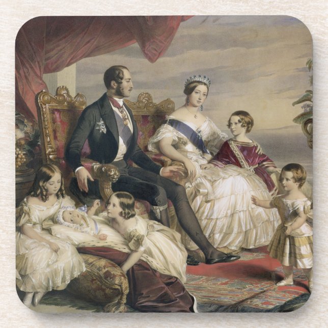 Königin Victoria (1819-1901) und Prinz Albert Untersetzer (Vorderseite)