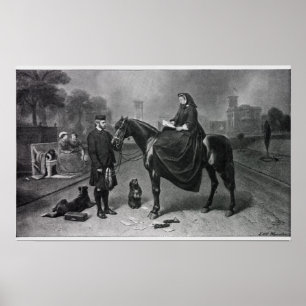 Königin Victoria bei Osborne Poster