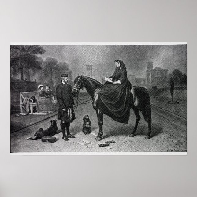 Königin Victoria bei Osborne Poster (Vorne)