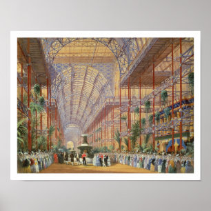 Königin Victoria Eröffnung der Ausstellung 1862 na Poster