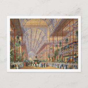 Königin Victoria Eröffnung der Ausstellung 1862 na Postkarte