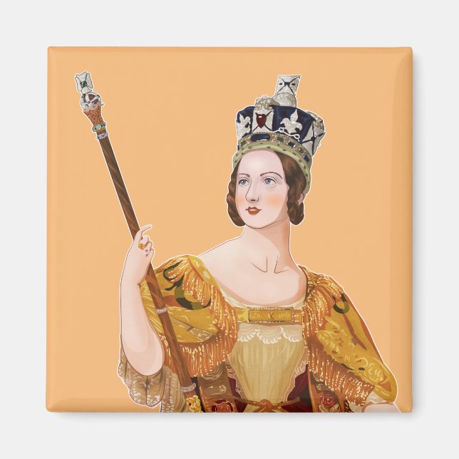 Königin Victoria - historische Illustrationen Magnet (Vorne)