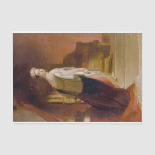 Königin Victoria (von Thomas Sully) Seidenpapier (Vorderseite)