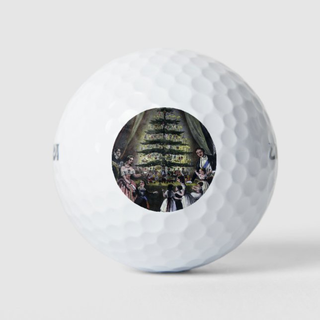 Königin Victorias Weihnachtsbaum Golfball (Vorderseite)