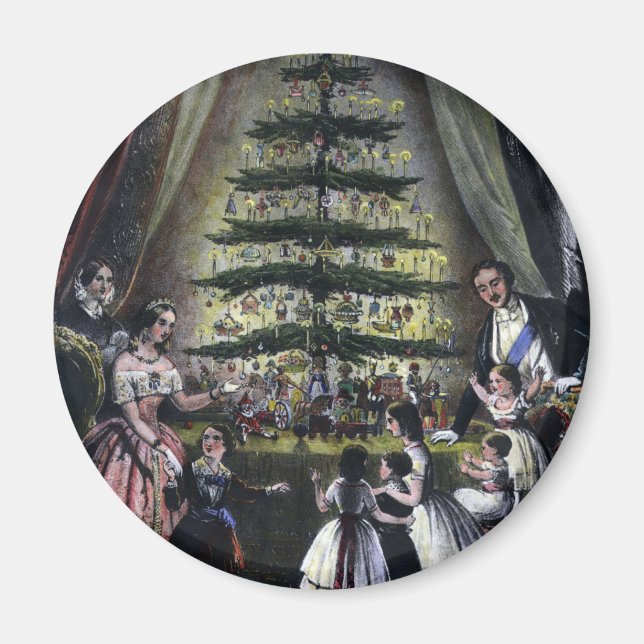 Königin Victorias Weihnachtsbaum Magnet (Vorne)