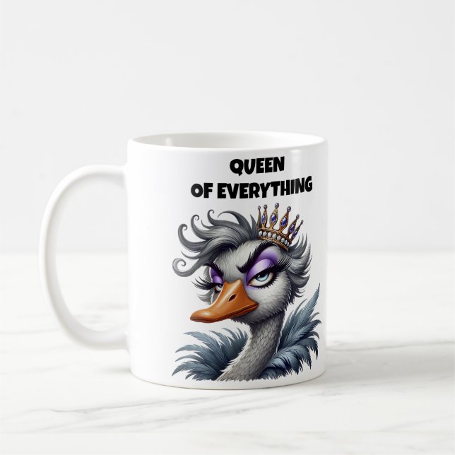 Königin von allem Mama Kaffeetasse (Links)