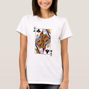 Königin von Clubs Poker Spielen T-Shirt