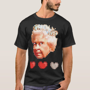 Königin von England Retro-Videospiel Pixel 3 lebt  T-Shirt