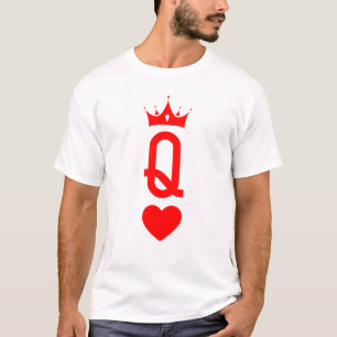 Königin von Heart King Queen Halloween Kostüm T-Shirt