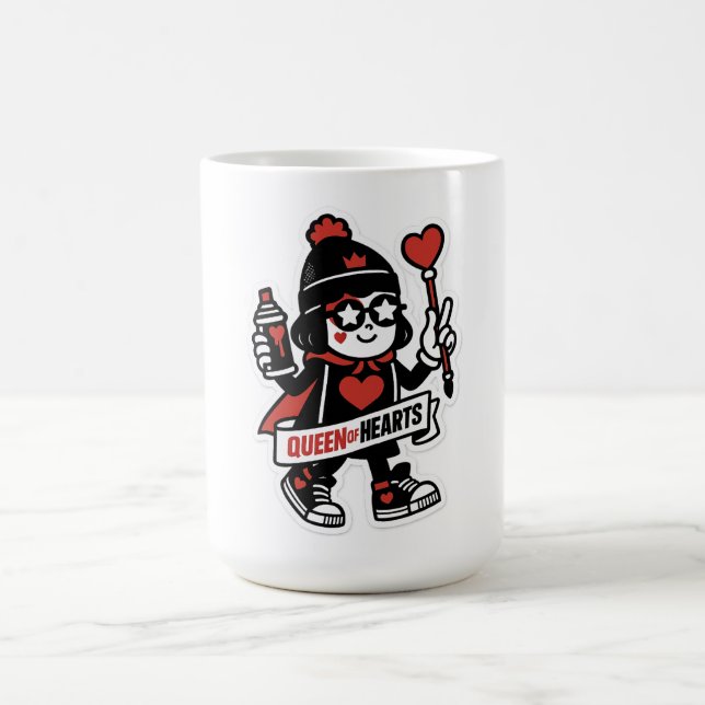 Königin von Hearts Street Mascot — Grind Crew Edit Kaffeetasse (Mittel)