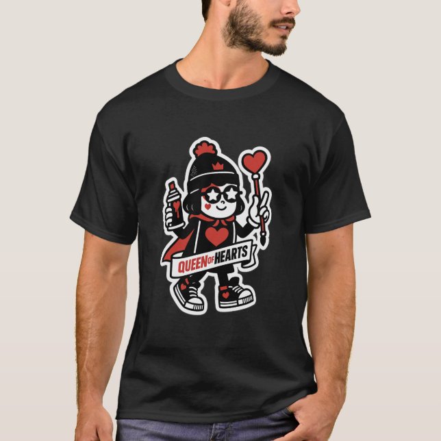 Königin von Hearts Street Mascot — Grind Crew Edit T-Shirt (Vorderseite)