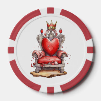 Königin von Hearts Throne Pokerchips