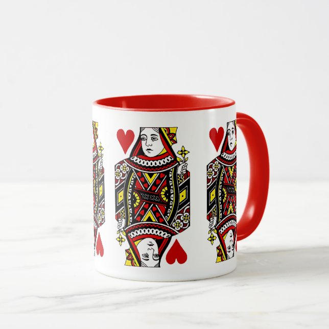 Königin von Herzensdesign Coffee Tasse (VorderseiteRechts)