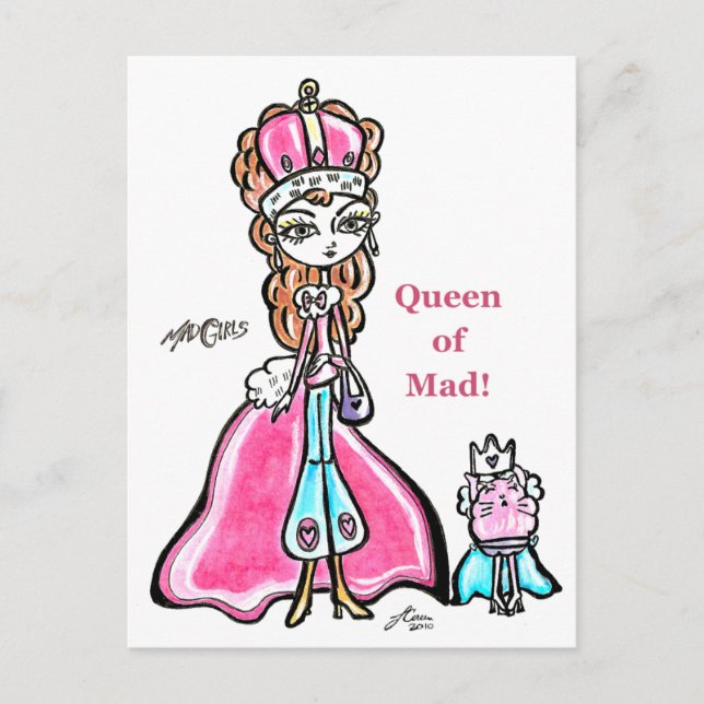 Königin von Mad 2 Postkarte (Vorderseite)