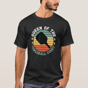 Königin von Pickleball Court Funny Player Paddle M T-Shirt