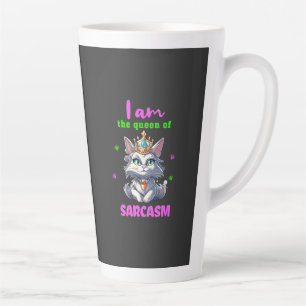 Königin von Sarkasmus lustige Katze Milchtasse