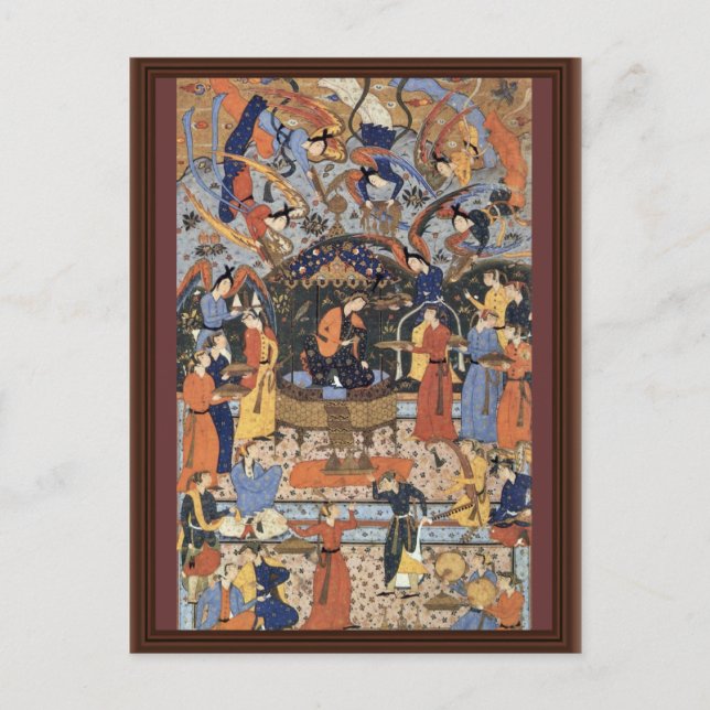 Königin von Sheba von Persischer Meister (beste Qu Postkarte (Vorderseite)