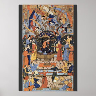 Königin von Sheba von Persischer Meister Poster