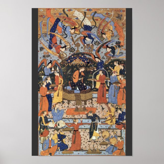 Königin von Sheba von Persischer Meister Poster (Vorne)