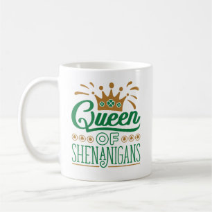 Königin von Shenanigans St. Patrick's Day Kaffeetasse