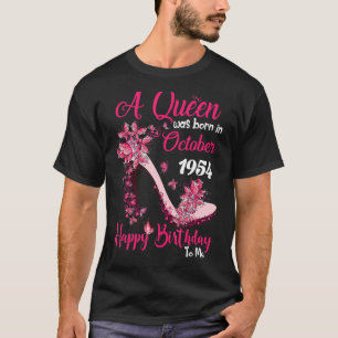 Königin wurde im Oktober 1954 High Heel 68. Geburt T-Shirt