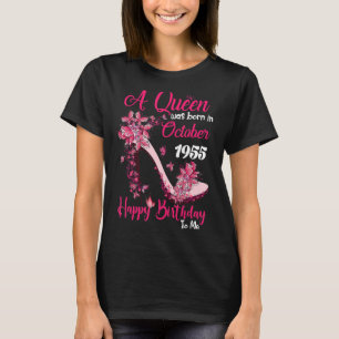 Königin wurde im Oktober 1955 High Heel 67. Geburt T-Shirt