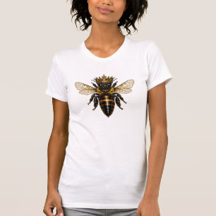 Königinbiene mit goldener Krone - Königliche Majes T-Shirt