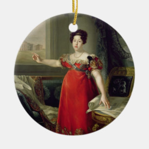 KöniginDona Maria Isabellfarbe de Braganza, 1829 Keramik Ornament