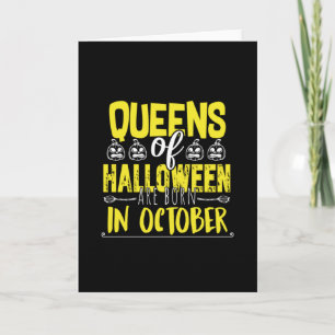 Königinnen des Halloween -Hexen-Halloween-Cute Karte