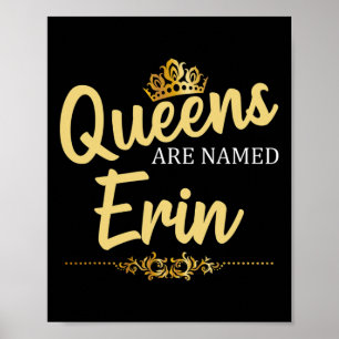Königinnen heißen Erin Personalisierten Sonntag Poster