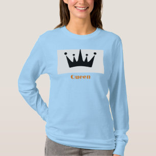 Königinnen-Krone-Grafik in Hellblau für Frauen T-Shirt